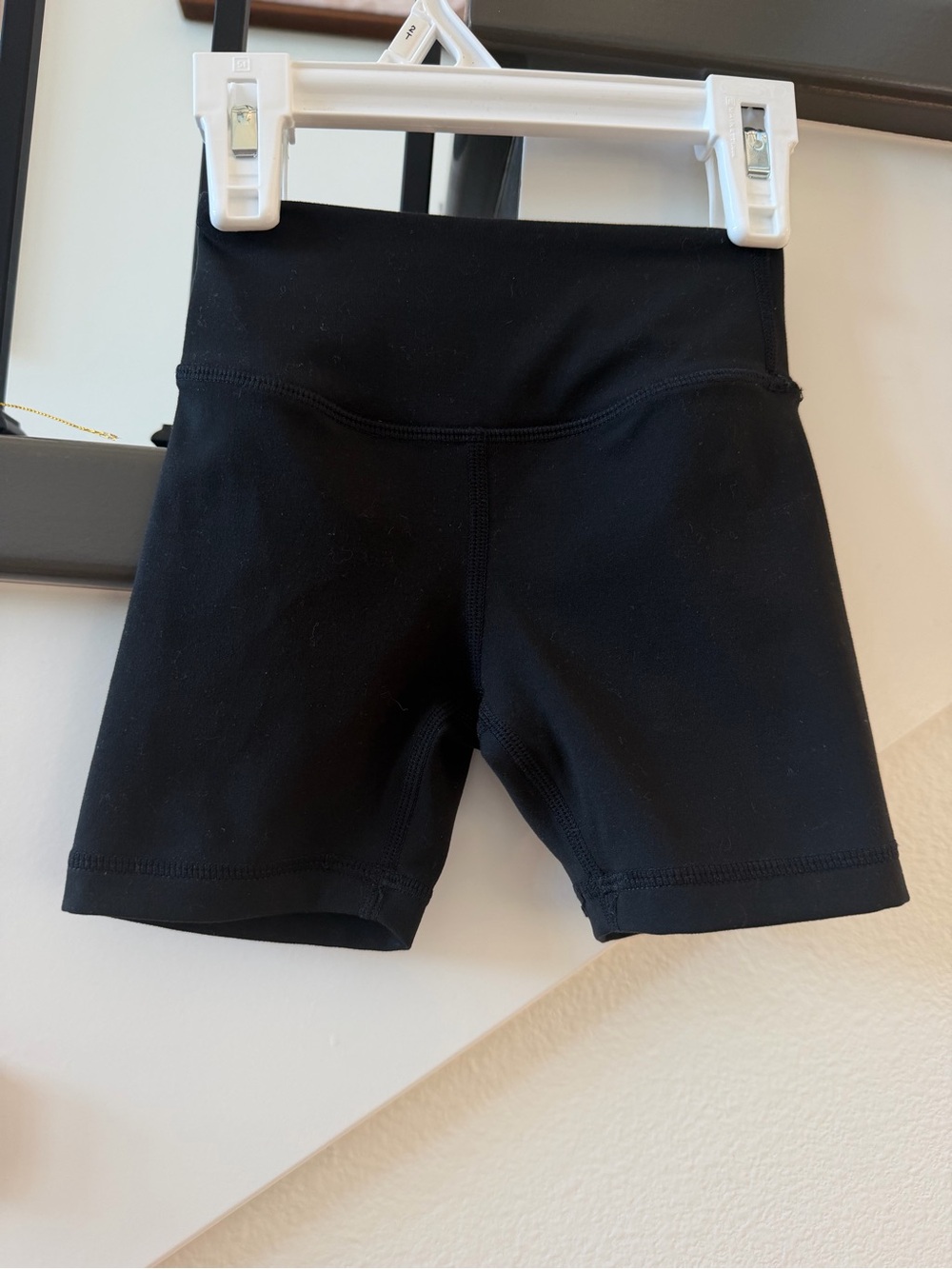 Little One Shop Black High-Waist Bike Shorts